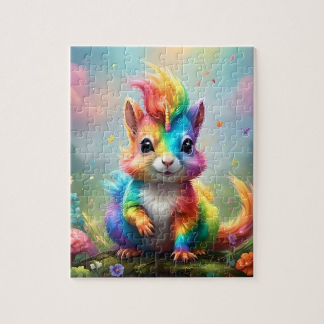 Wunder: Das Rainbow-Unicorn-Eichhörnchen (Vertikal)