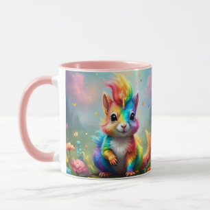 Wunder: Das Rainbow-Unicorn-Eichhörnchen Tasse