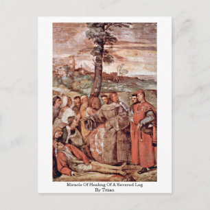 Wunder der Heilung eines starken Lecks durch Tizia Postkarte