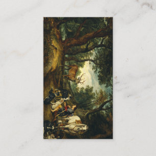 Wunder des Heiligen Hubertus von Peter Paul Rubens Visitenkarte