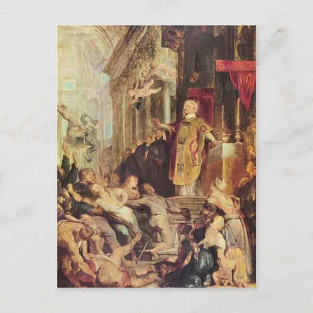 Wunder des hl. Ignatius von Loyola von Paul Rubens Postkarte (Vorderseite)