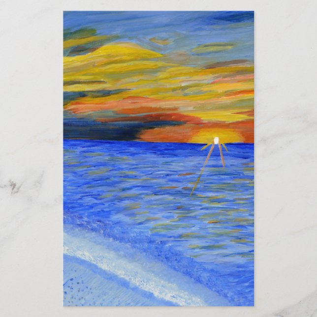 Wunder des Sonnenuntergangs Briefpapier (Vorderseite)