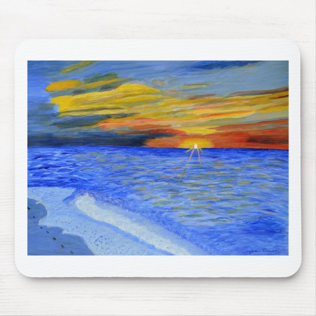 Wunder des Sonnenuntergangs Mousepad (Vorne)
