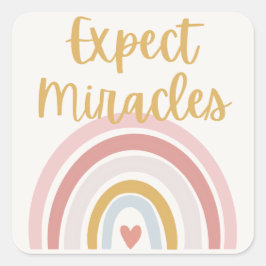 Wunder erwarten Aufkleber