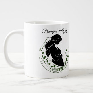 Wunder in Bewegung – Line-Art-Tasse für werdende E Jumbo-Tasse