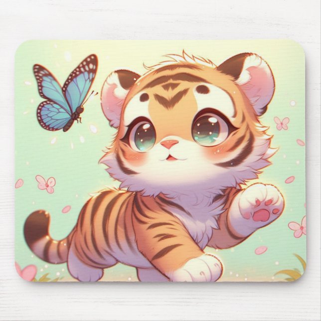 Wunder in den Augen eines Kätzchens Mousepad (Vorne)