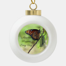 Wunder Keramik Ball Ornament - Schmetterling