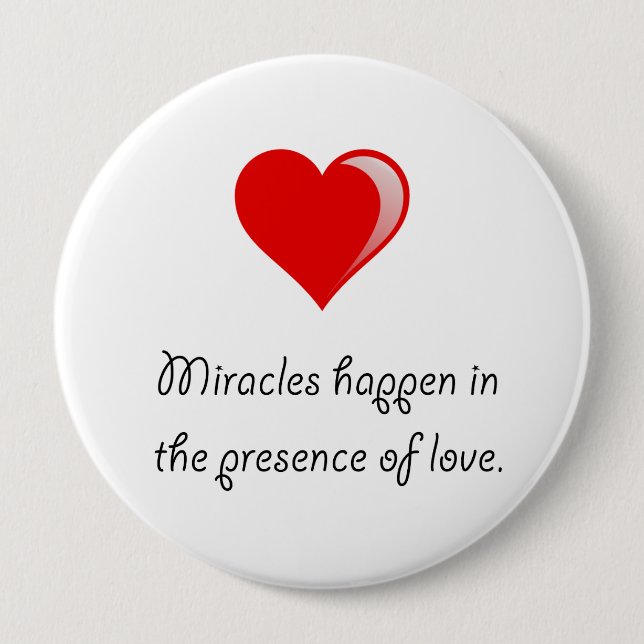 Wunder Liebe Button (Vorderseite)