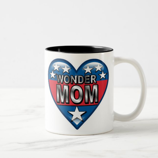Wunder-Mama Zweifarbige Tasse (Rechts)