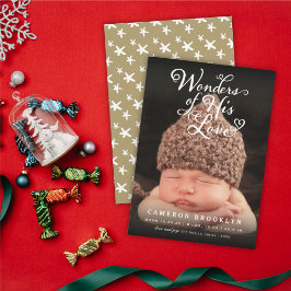 Wunder seiner Liebe Religiöse Weihnachtsgeburt Ankündigung