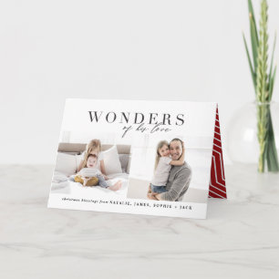 Wunder seiner Liebe religiöses Multifoto Weihnacht Karte