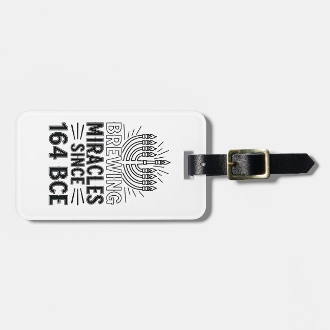 Wunder seit 164 v. u. Z. Hanukkah jüdisch Gepäckanhänger (Vorderseite horizontal)