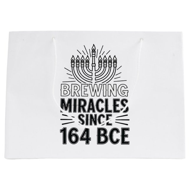 Wunder seit 164 v. u. Z. Hanukkah jüdisch Große Geschenktüte (Vorderseite)