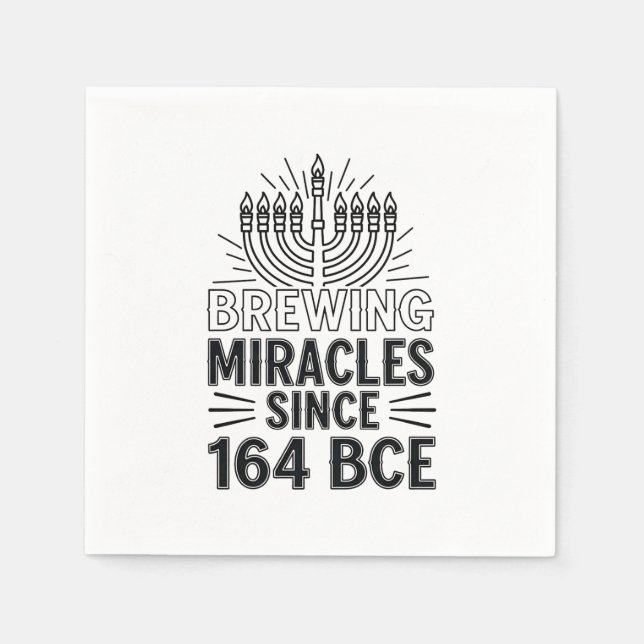 Wunder seit 164 v. u. Z. Hanukkah jüdisch Serviette (Vorderseite)