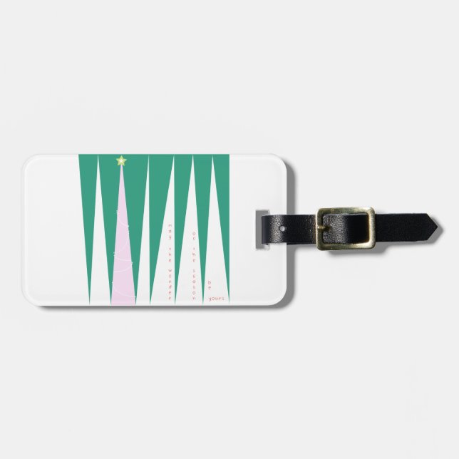 Wunder über den Weihnachtsbaum der Jahreszeit Gepäckanhänger (Vorderseite horizontal)