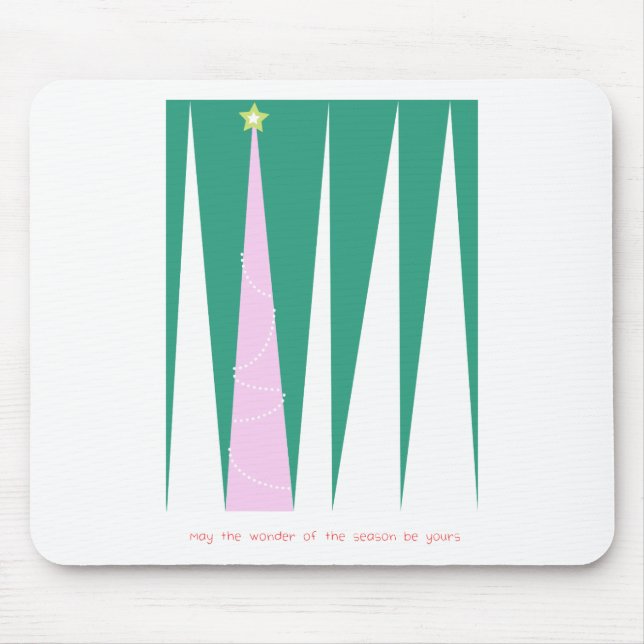 Wunder über den Weihnachtsbaum der Jahreszeit Mousepad (Vorne)