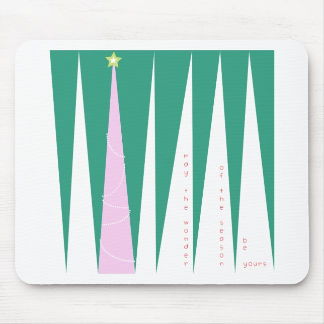 Wunder über den Weihnachtsbaum der Jahreszeit Mousepad (Vorne)