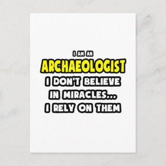 Wunder und Archäologen ... Funny Postkarte