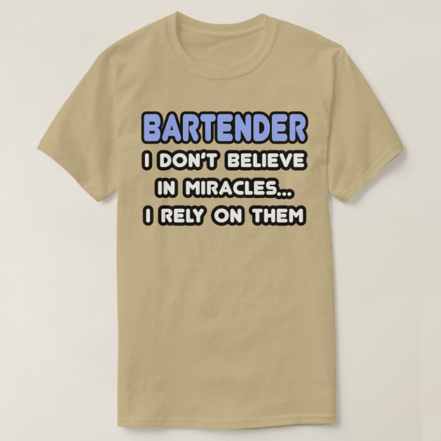 Wunder und Barkeeper T-Shirt (Design vorne)