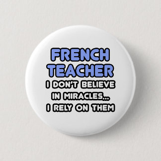 Wunder und Französischlehrer Button