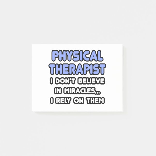 Wunder und Physiotherapeuten Post-it Klebezettel (Vorderseite)