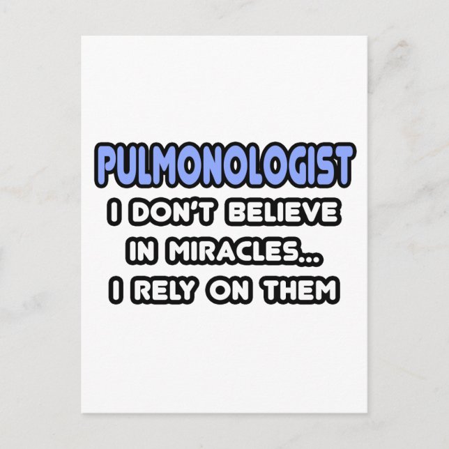 Wunder und Pulmonologen Postkarte (Vorderseite)