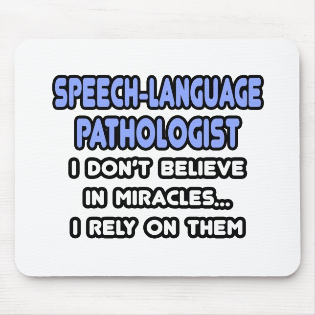 Wunder und sprachliche Pathologen Mousepad (Vorne)