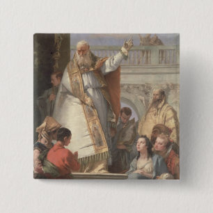 Wunder von St Patrick, c.1746 (Öl auf Leinwand) Button