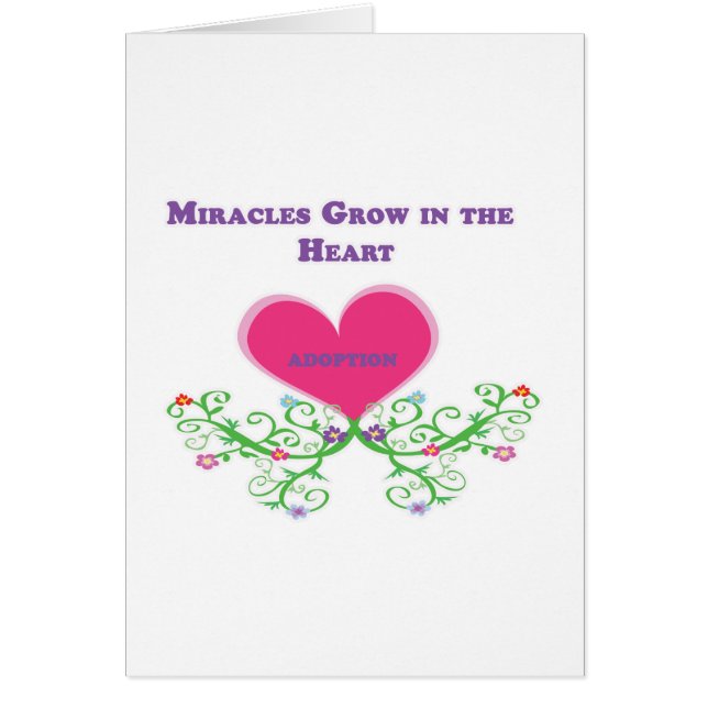 Wunder wachsen in der Herz-Adoption (Vorne)