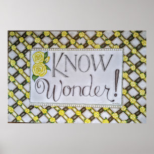 Wunder wissen! - Wandkunst Poster