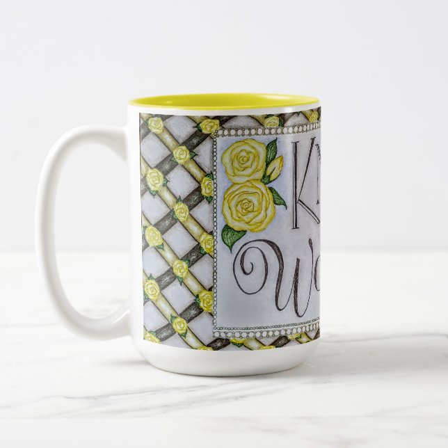 Wunder wissen! -  zweifarbige tasse (Links)