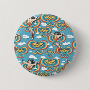 Wunder Woman Flying High-Muster Button