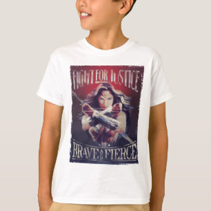 Wunder Woman-Kampf für Gerechtigkeit T-Shirt