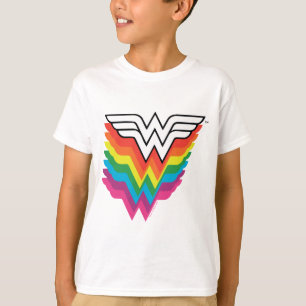 Wunder-Woman-Logo für Regenbogen T-Shirt