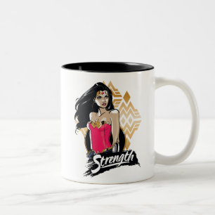 Wunder Woman Stärke Zweifarbige Tasse
