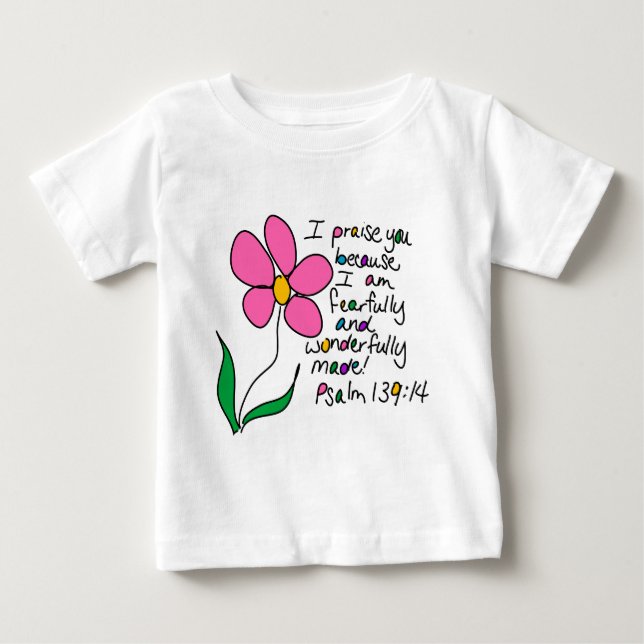Wunderbar gemacht baby t-shirt (Vorderseite)