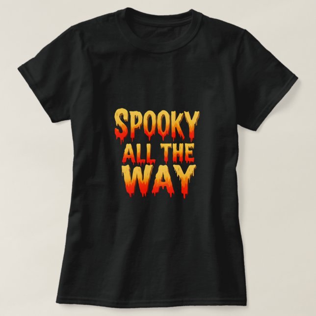 Wunderbar - Halloween Slime Tropfen T-Shirt (Design vorne)