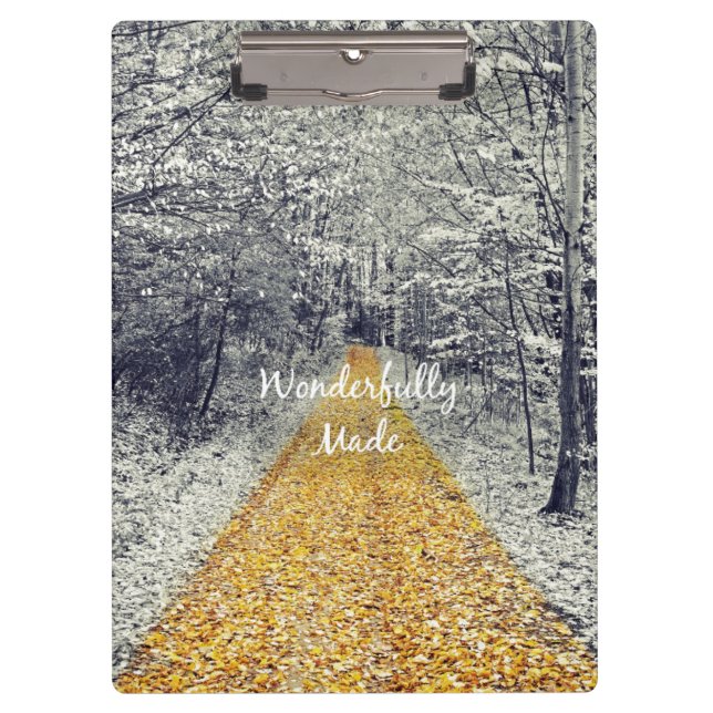 Wunderbar Made Bible Verse Klemmbrett (Vorderseite)