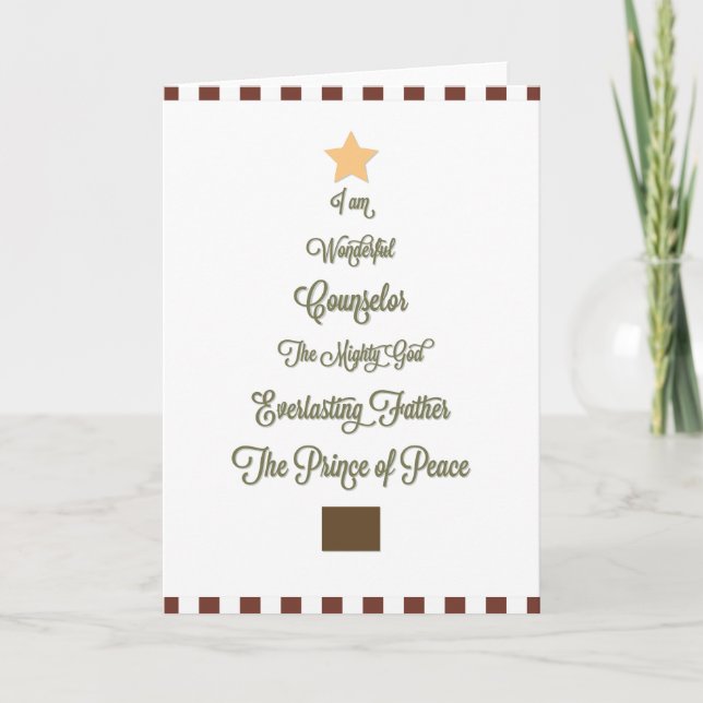 Wunderbar, Ratgeber-Weihnachtskarte Feiertagskarte (Vorderseite)