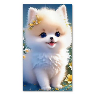 Wunderbar schnörkellose Puppy-Visitenkarten-Magnet Magnetische Visitenkarte