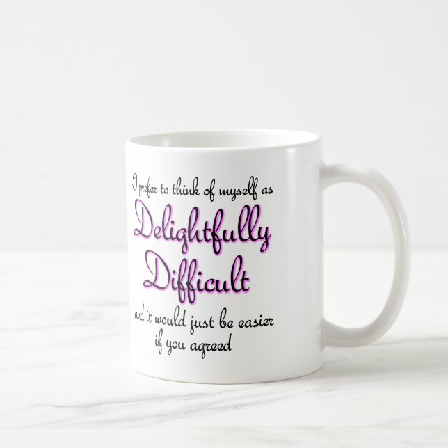 Wunderbar schwierige lustige Schläge oder Reiseuma Kaffeetasse (Rechts)