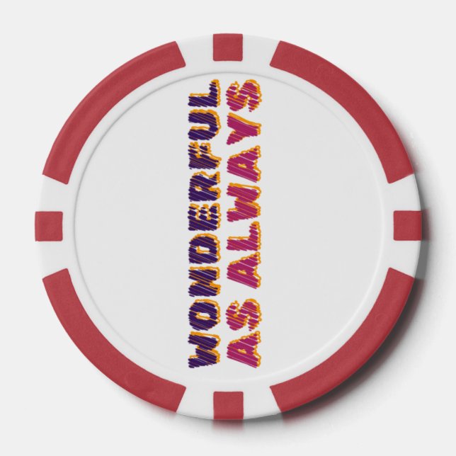 Wunderbar wie immer pokerchips (Vorderseite)