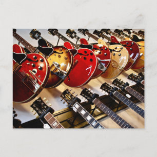 Wunderbare Akustikgitarre Postkarte