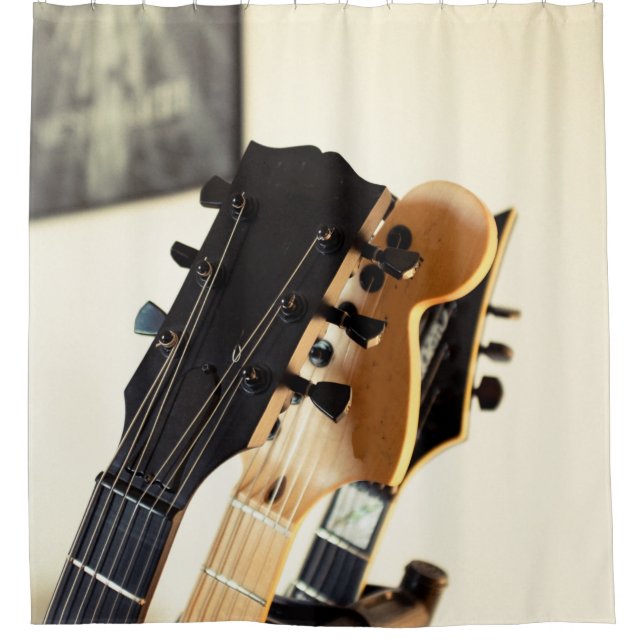 Wunderbare Bass Guitar Duschvorhang (Vorderseite)