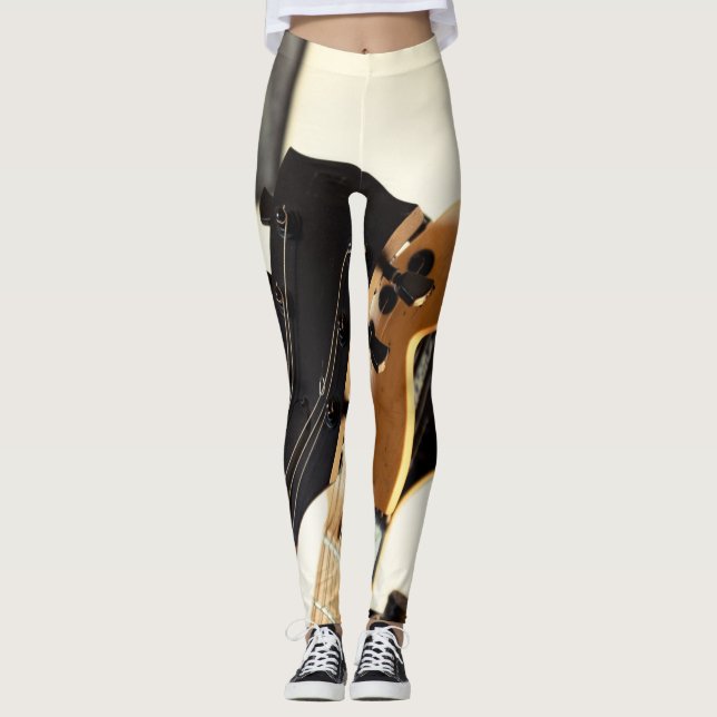 Wunderbare Bass Guitar Leggings (Vorderseite)