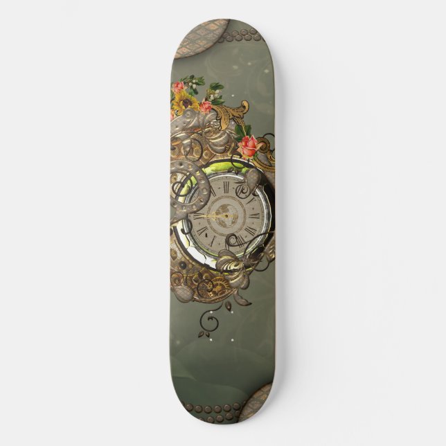 Wunderbare Dampfuhr Skateboard (Vorderseite)
