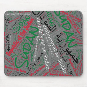 Wunderbare Farben für die sudanesische Flagge - Pa Mousepad