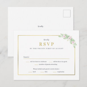 Wunderbare Gewerkschaft-RSVP-Antwortkarte für Hoch Postkarte