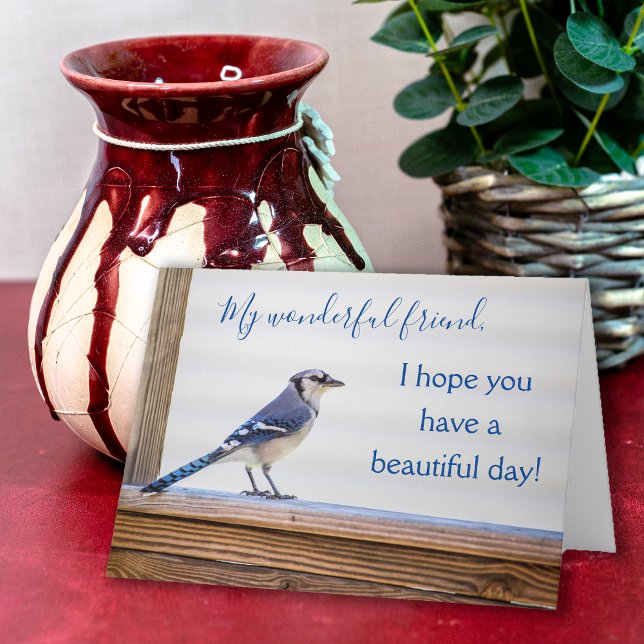 Wunderbare Grußkarte Karte (Blue Jay friendship card)