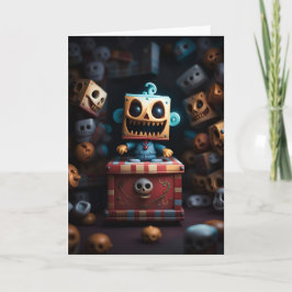 Wunderbare Jack-in-a-Box Halloween-Karte Karte